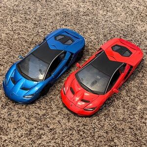 Red/Blue McLaren 720S Car Toy Set